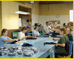 Workers making clothing