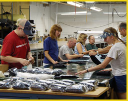 Workers making clothing